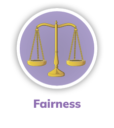 Educational Epiphany Continuing Literacy Collection Theme Icon: Fairness