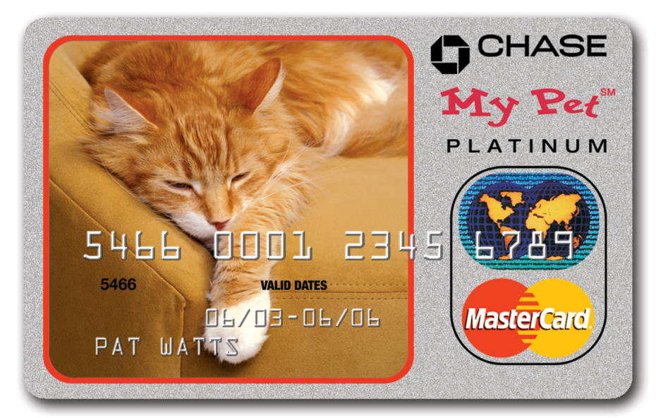 Chase MyPet Card with Cat