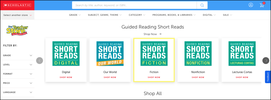 Scholastic Guided Reading Short Reads